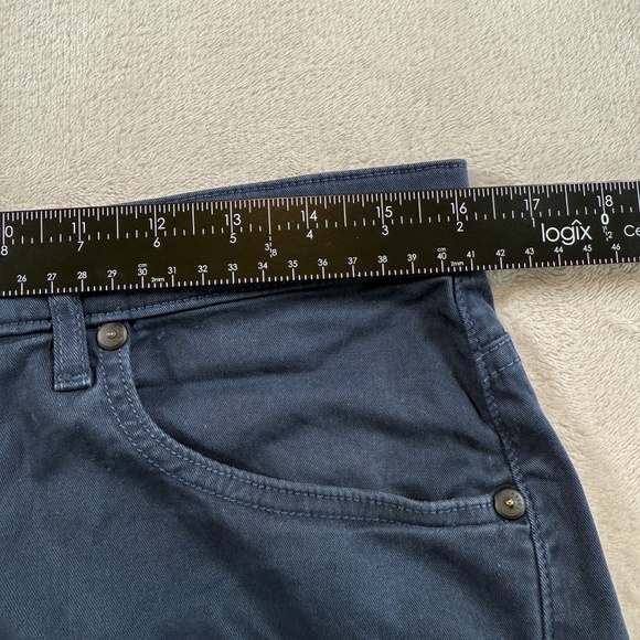 Paige Jeans Mens Size 31 Navy Federal Slim Straight - Picture 4 of 16